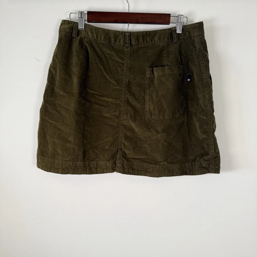 Timberland‎ Mini Skirt Corduroy Olive Green Size 31